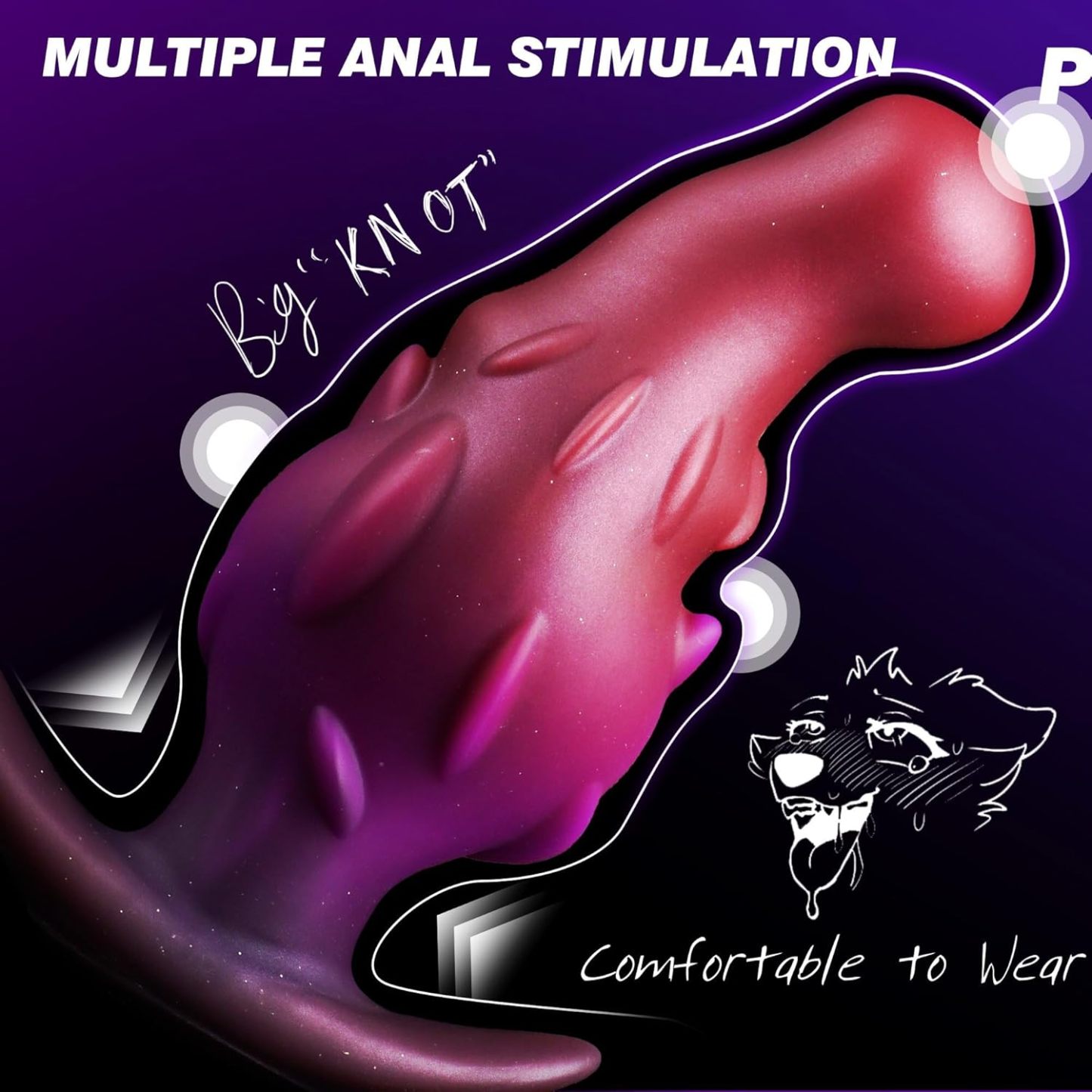 11.5cm Silicone Plug Prostate Toy, Small Butt Plug Soft Sex Toy Prostate Massager, Wearable Fantasy Toy Monster Dildo Sex Toy Trainer