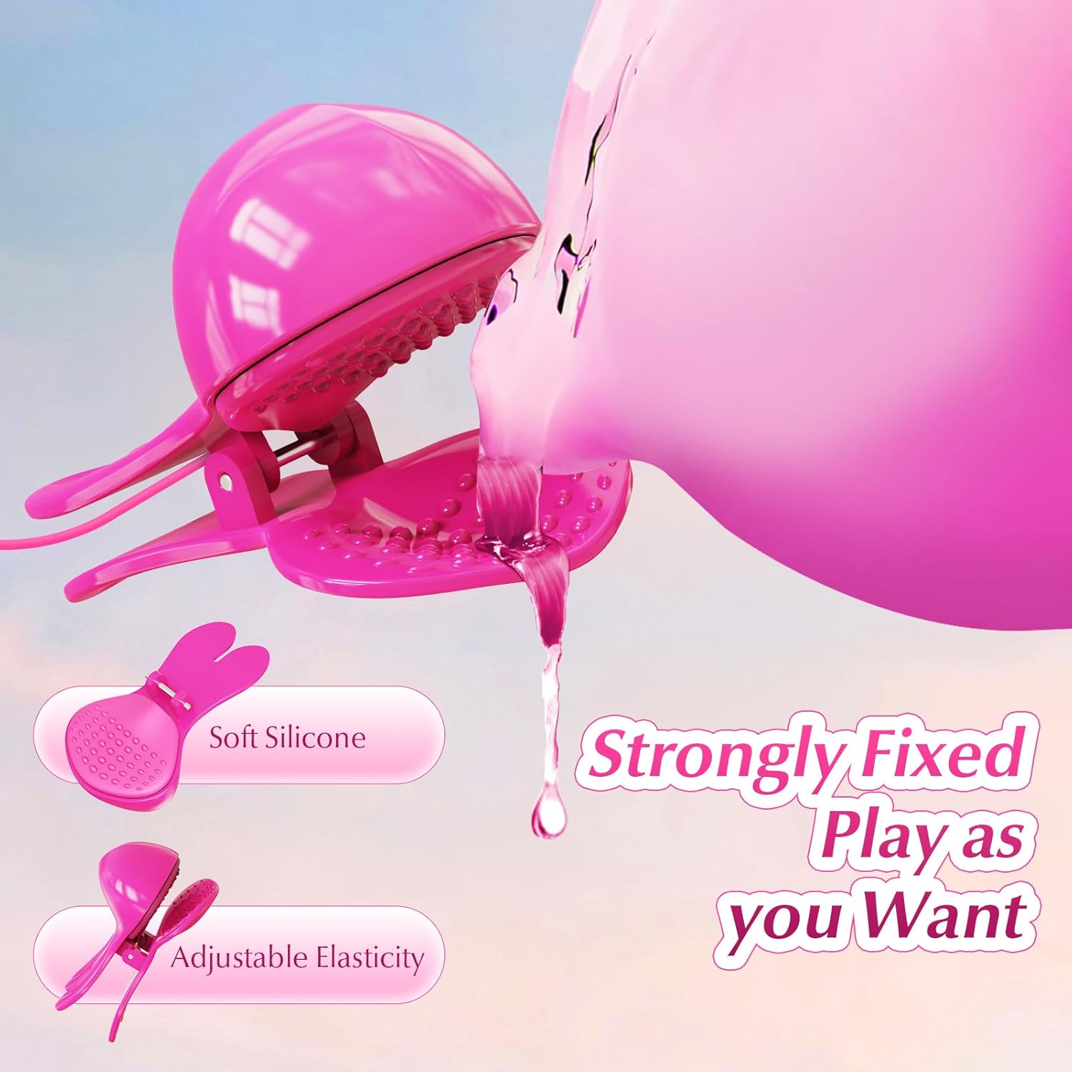 Neck hanging pacifier toy vibrating pacifier clip with APP remote control, BDSM toy vibrator adult sex toys and games, female couple sex toys, female sexual pleasure tools