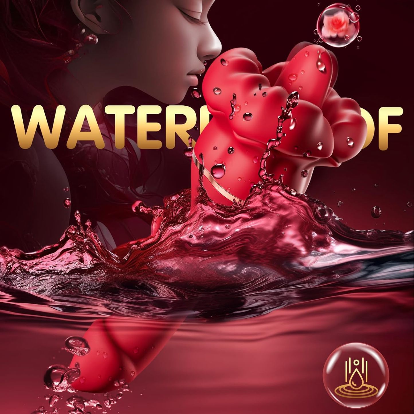 Vibrator Dildo Sex Toys for Women - Rose Sex Toy Clitoral Vibrators with 10 Tongue Licking & 10 Vibration Modes Clit G Spot Anal Vagina Nipple Female Sex Toys, Adult Toy Couples Sex Toys for Women