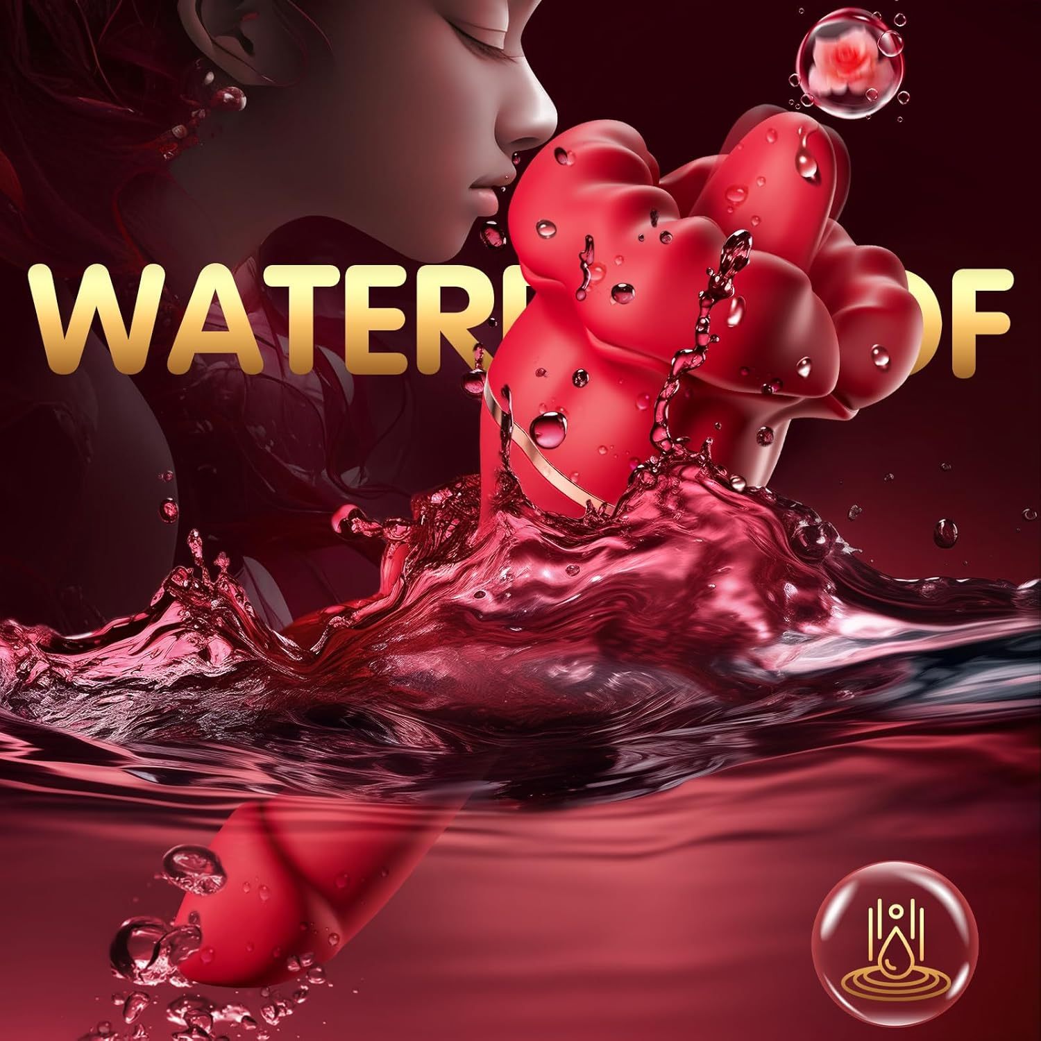 Vibrator Dildo Sex Toys for Women - Rose Sex Toy Clitoral Vibrators with 10 Tongue Licking & 10 Vibration Modes Clit G Spot Anal Vagina Nipple Female Sex Toys, Adult Toy Couples Sex Toys for Women