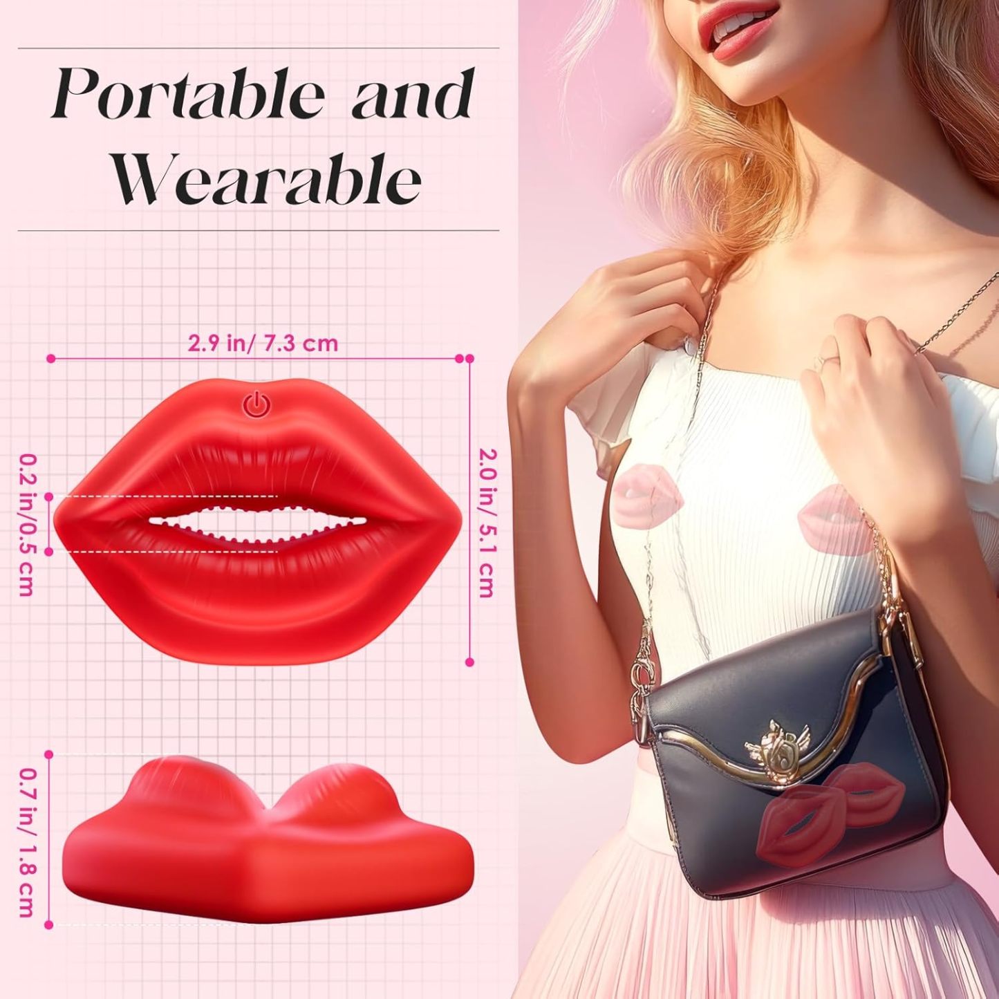 Vibrator Sex Toys - Sovokn BDSM Vibrator 1 Pair Vibrating Nipple Clamps Adult Toys, Invisible Sex Toy Remote Control 9 Vibrators, Clitoral Female Couple Sex Toys Adult Sex Toys & Games