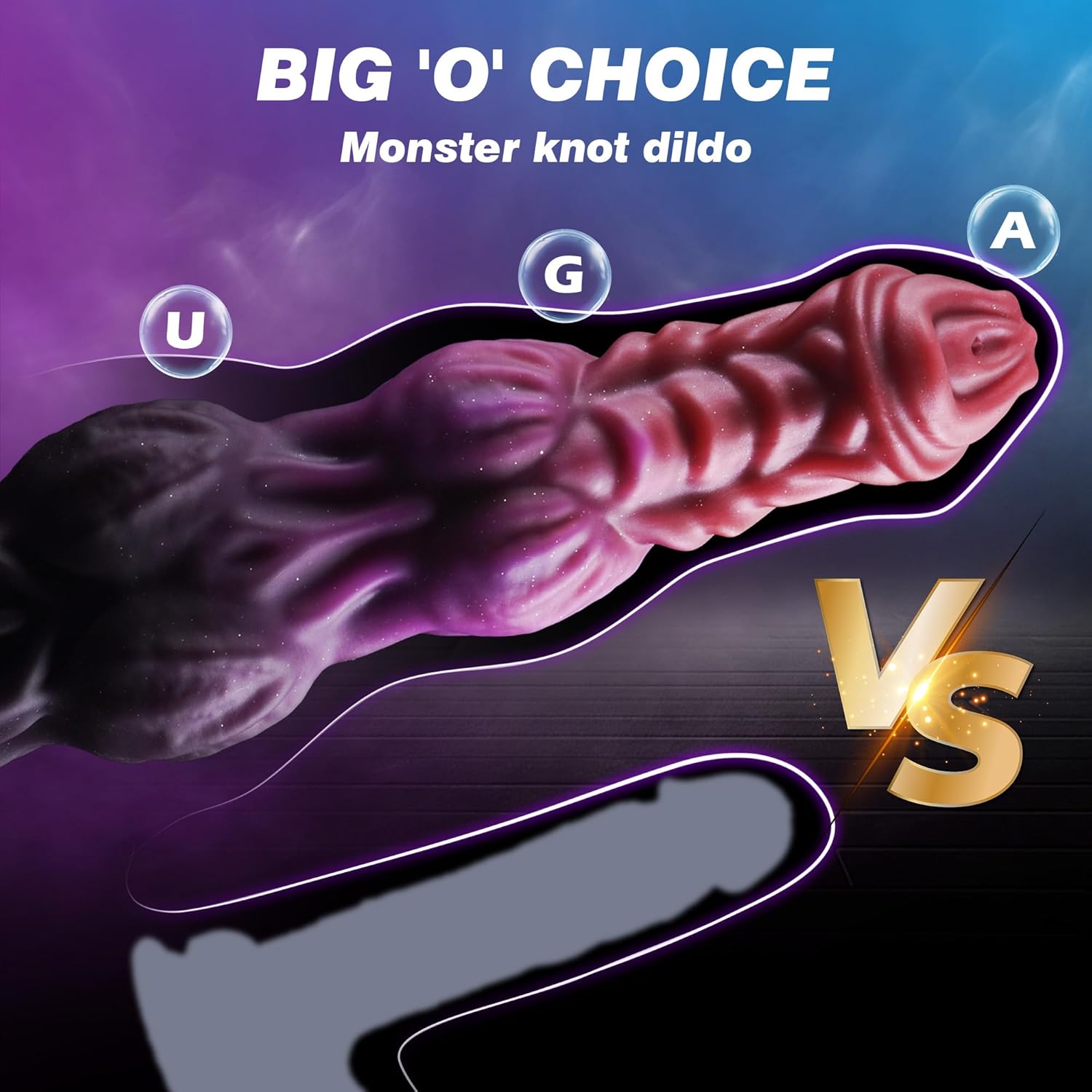 9.6 inch monster dildo squirting fantasy dildo dragon horse dildo with 2 large knots, dog dildo knotted ejaculation toy with strong suction cup, big dildo silicone huge dildo, adult female male toys