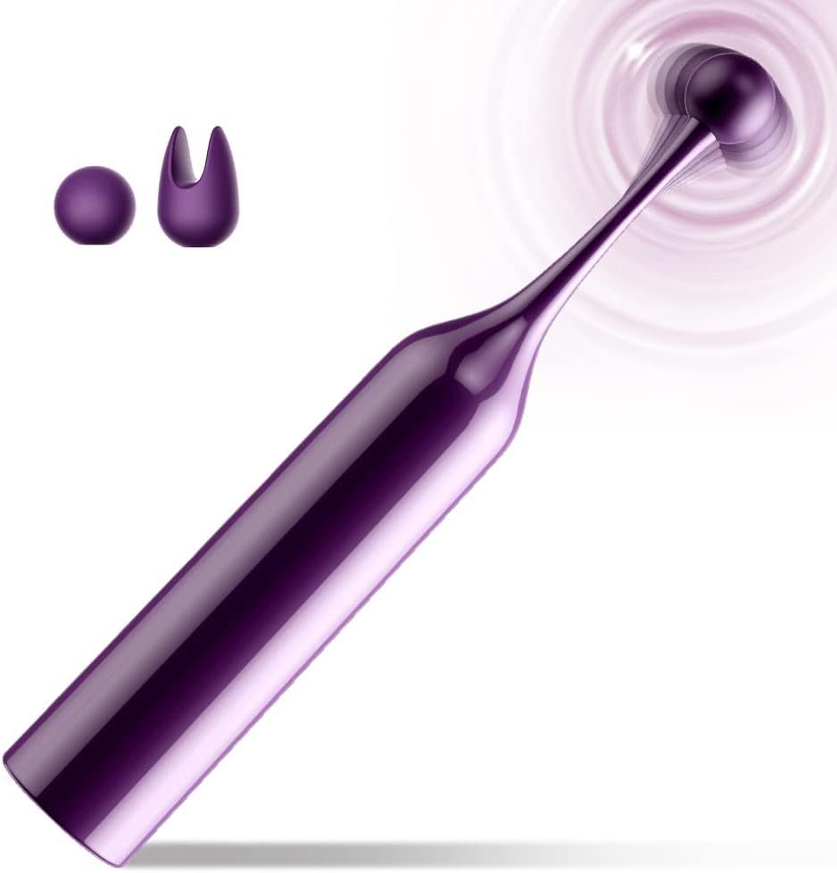 Clitoral Vibrator Sex Stimulator Toy for Women Pleasure, Precision Targeted Nipple Clip Mini Anal Clit Bullet Vibrator with 10 Powerful Vibrations, Rechargeable Quiet Female Adult Toy…