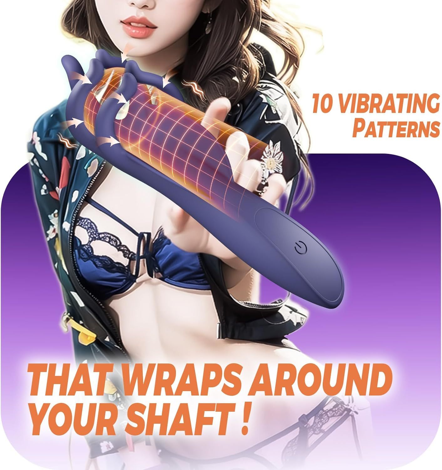 Male sex toy with 10 vibration modes