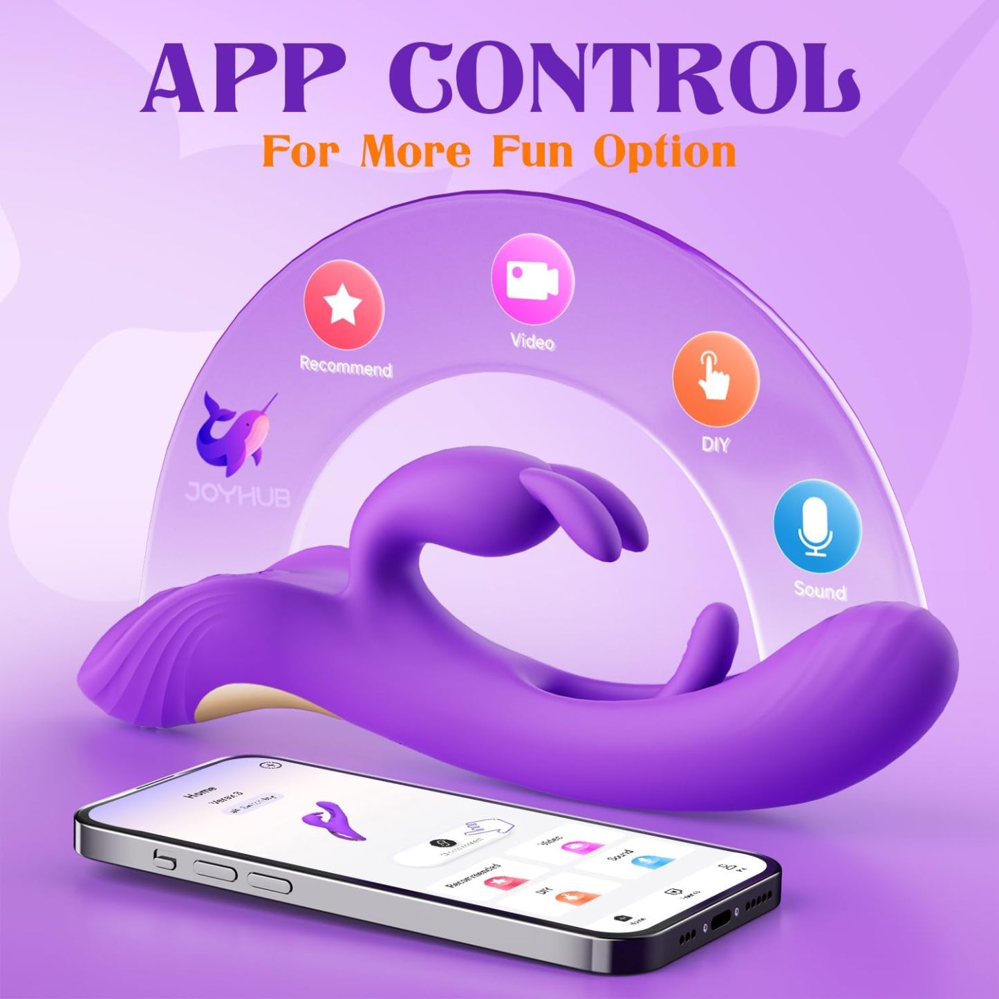 Vibrator Sex Toys for Women - 4IN1 Rabbit Vibrators Adult Toys with 7 Flapping & Vibrating & Tapping Modes, New APP G Spot Anal Thrusting Dildo, Clitoral Vibrater for Female Couples Rose Sex Toy Games