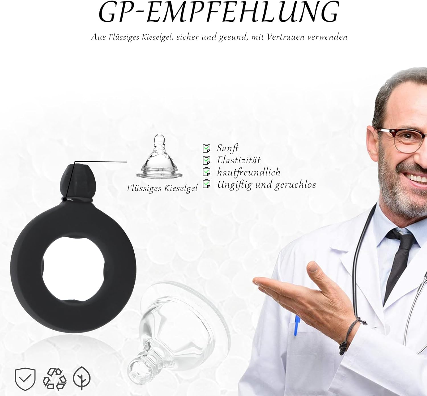Inflatable Ring Stretchy Silicone Cock Ring with Pump and 3 Cock Rings Extreme Silicone Adjustable Ring Testicle Rings Rings Sex Toy for Couples Extreme Sex Toys Long-Lasting Erection