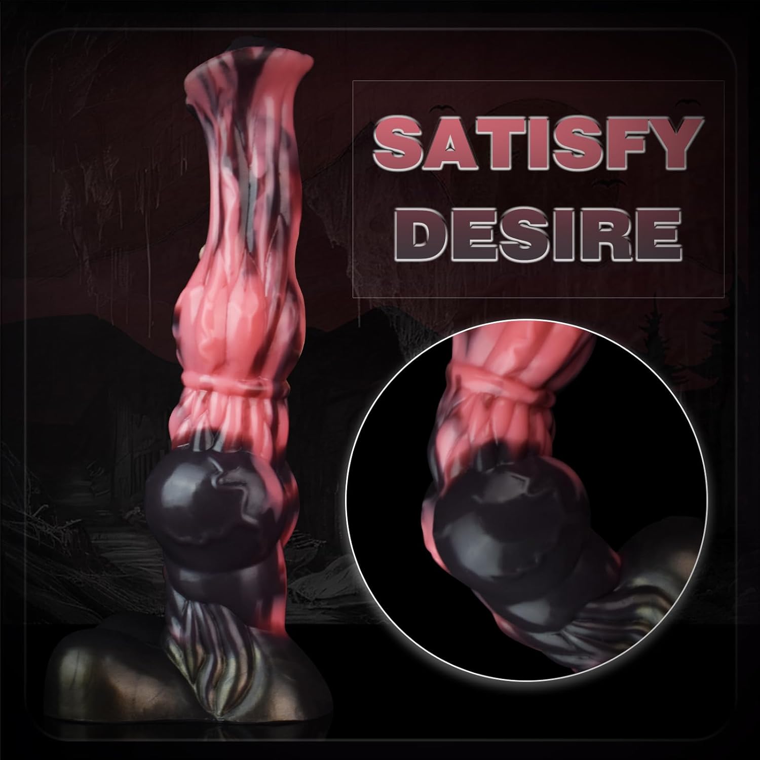 Realistic horse shaped silicone dildo
