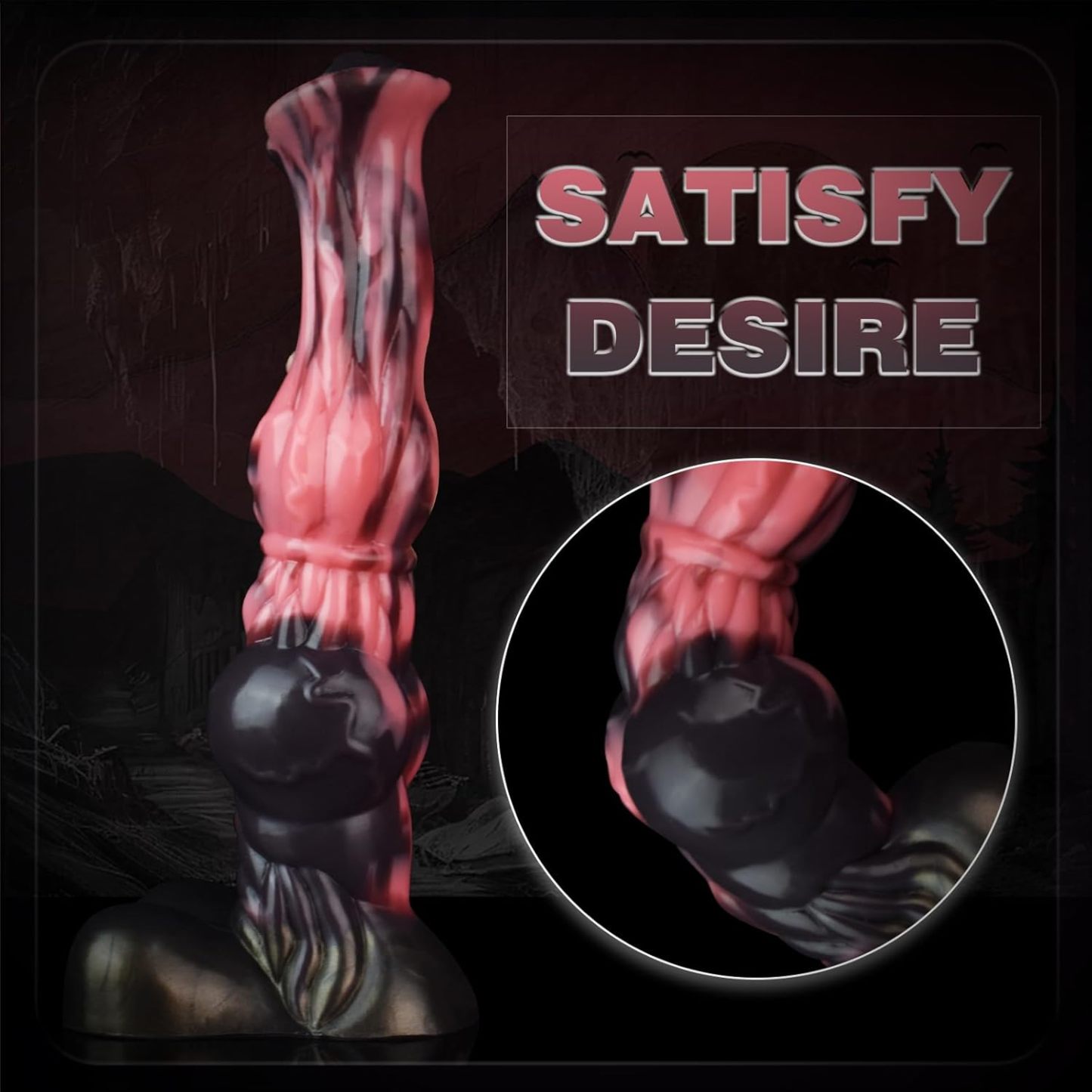 Realistic horse shaped silicone dildo