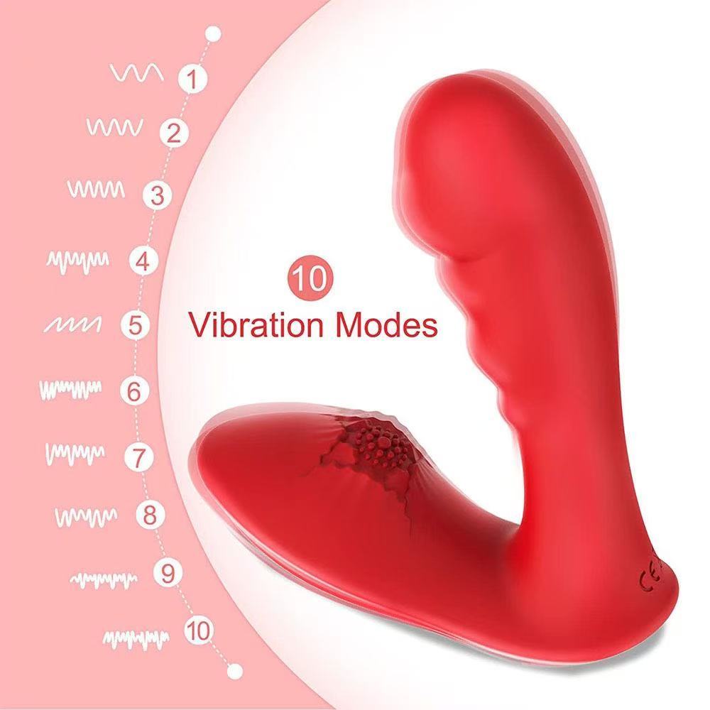 Angela double-headed vibrator magnetic charging 10-frequency massage stick female silicone masturbation adult products wholesale