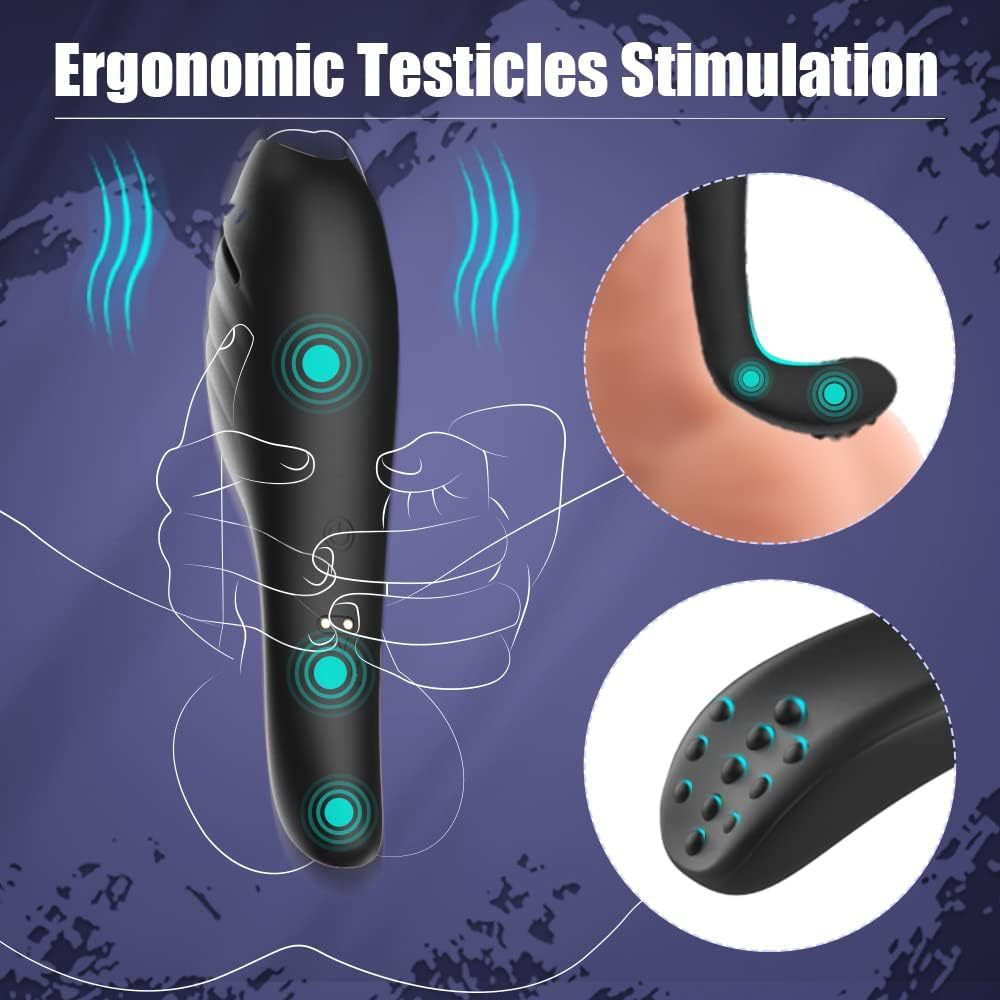 Male penis training vibrator for 9 vibrations