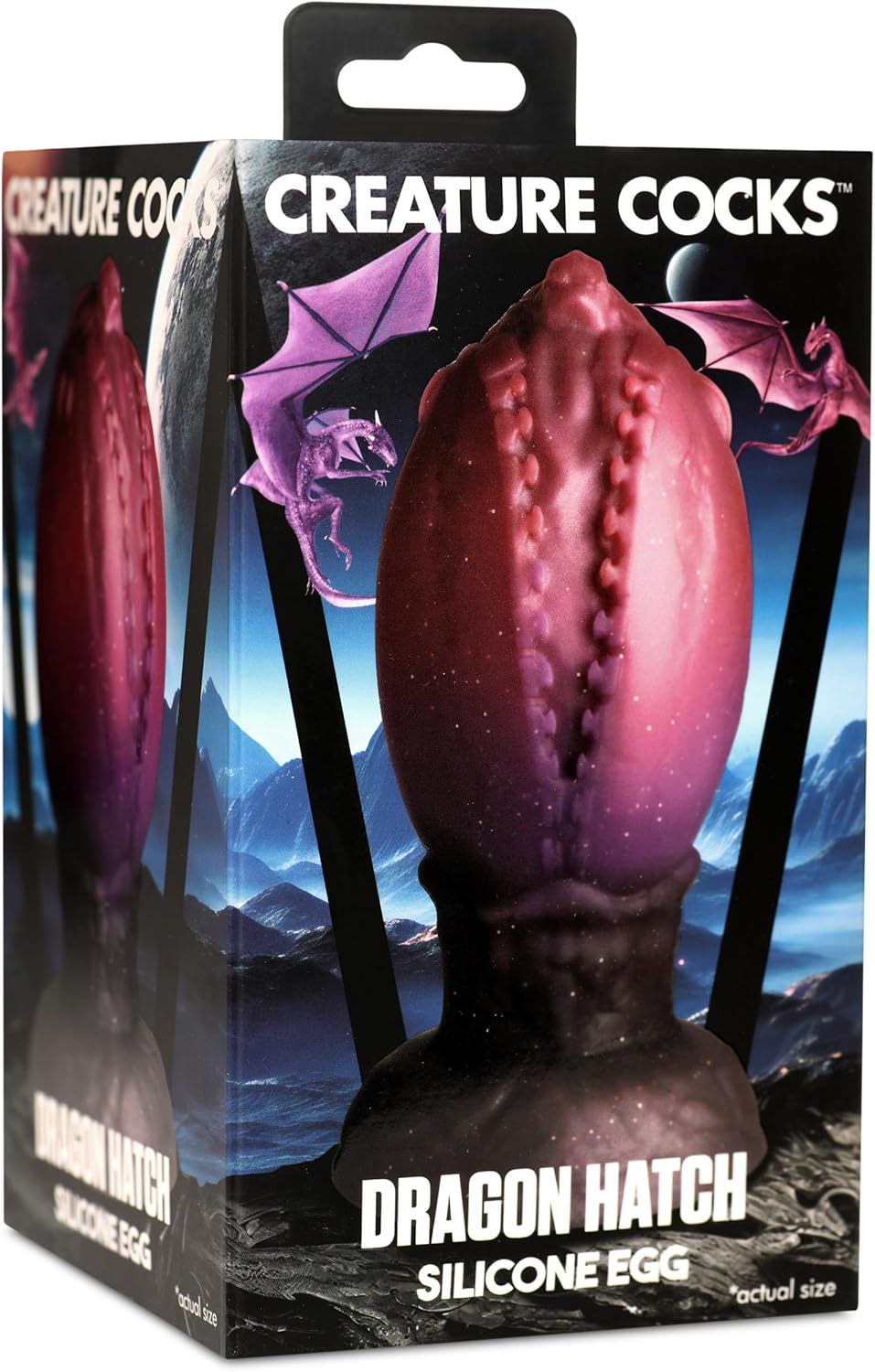 Large egg stopper for men, women and couples. Harness compatible with wide base