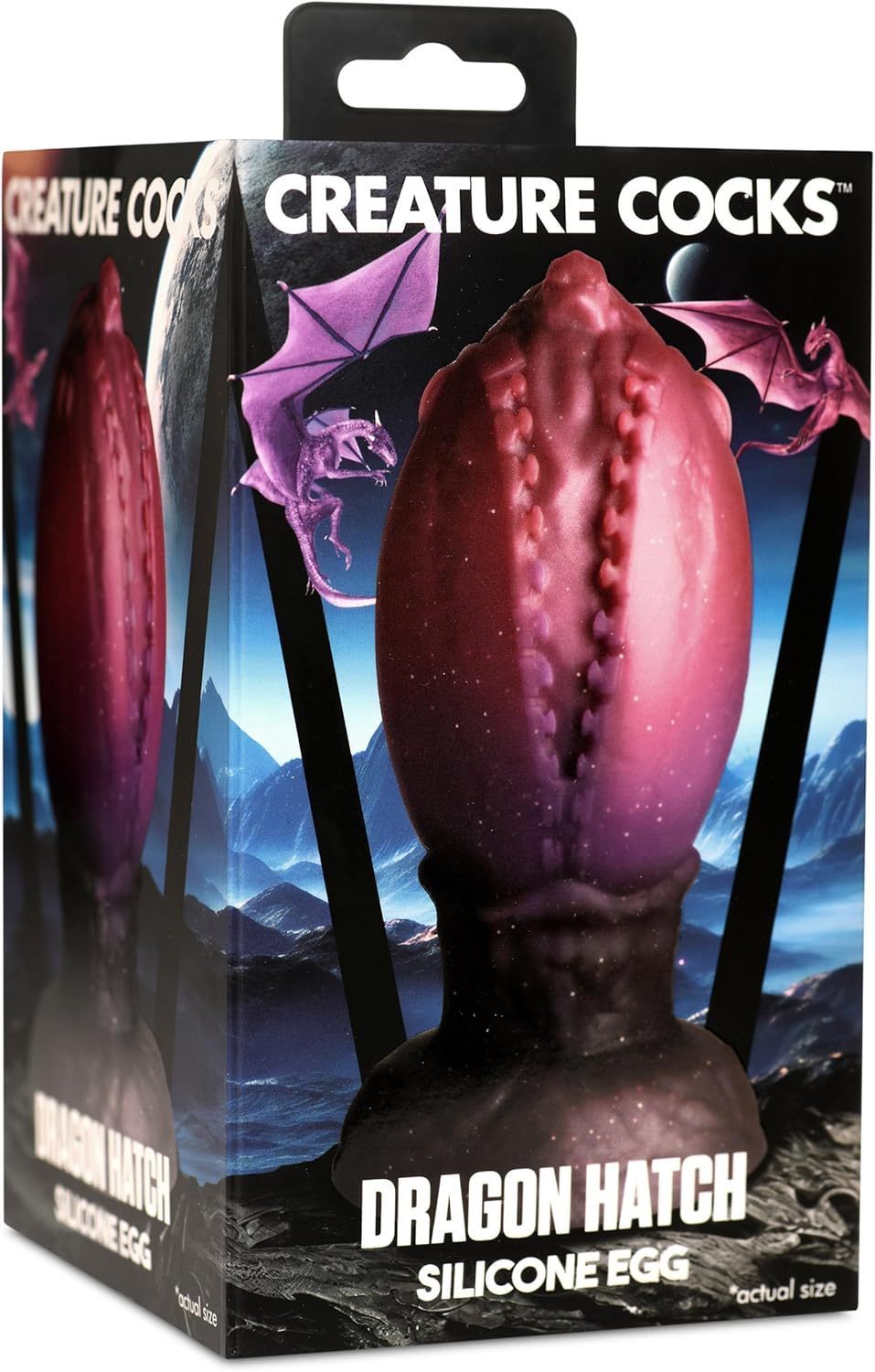 Large egg stopper for men, women and couples. Harness compatible with wide base