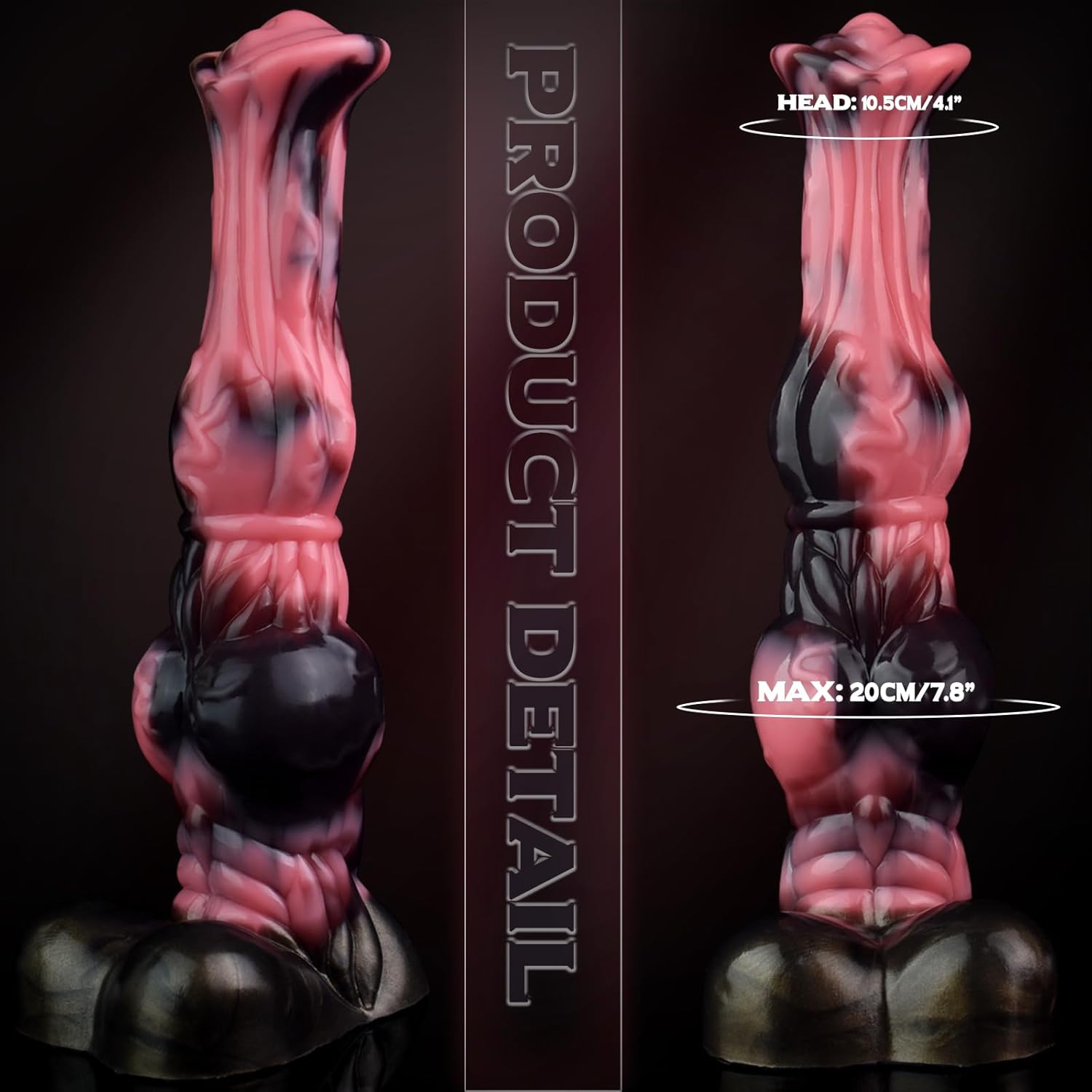 Realistic horse shaped silicone dildo