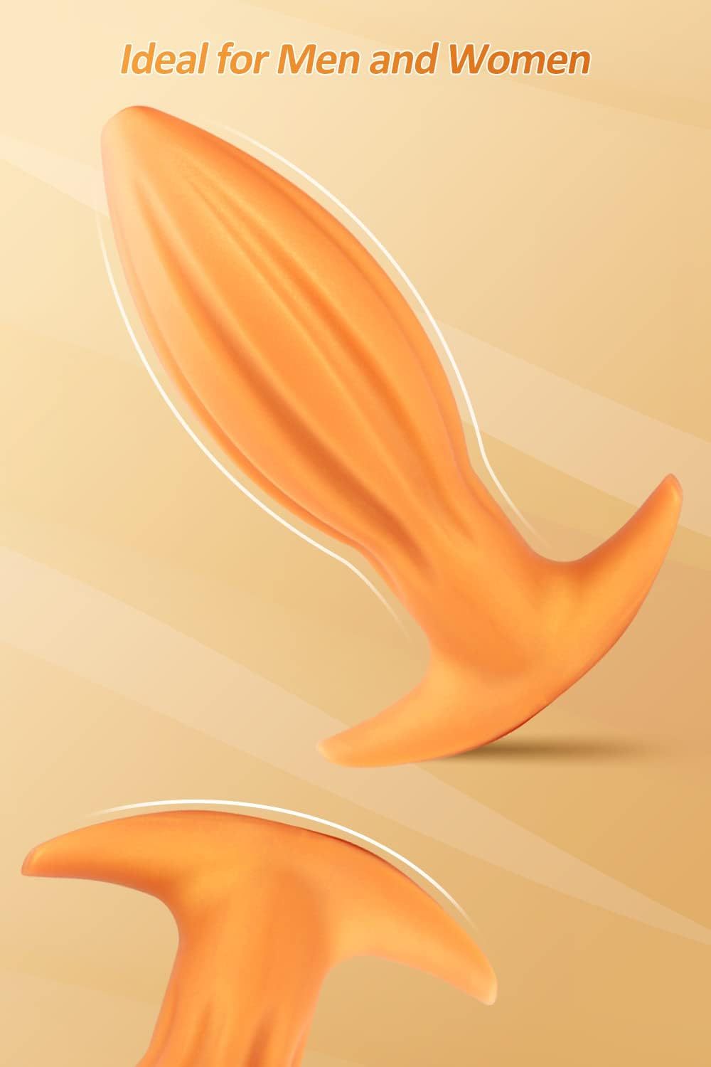 Ultra-soft anal plug flexible liquid prostate massage