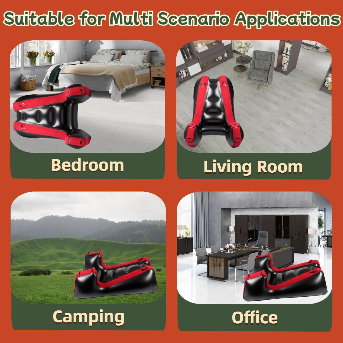 Sex Sofa Sex Furniture Pillow BDSM Sex Toys Inflatable Cushion for Couple Sexual Position Support Multifunctional Ramps