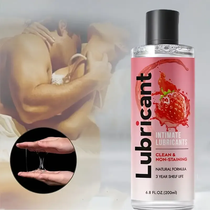 2 bottles of strawberry flavor, foreign trade lubricant female private care lubricant adult products