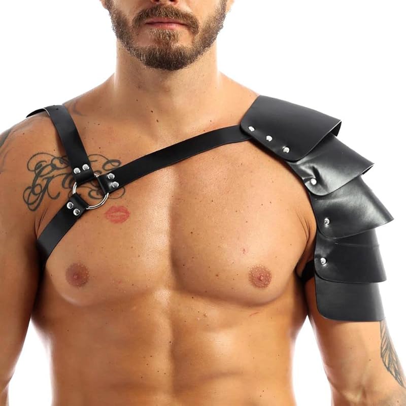 Leather Harness For Men Adjustable Buckle Body Chest Garter Belt Cosplay Nightclub Sexy Punk Chest Belt Clubwear