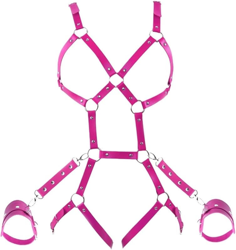 Belt PU leather body chain BDSM lingerie bondage tights girdle lingerie gothic