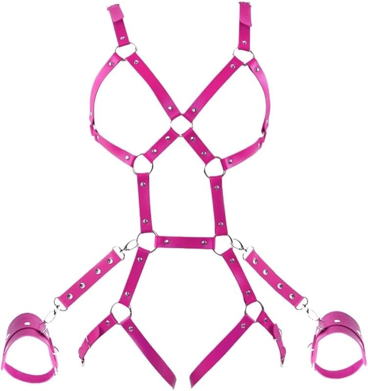 Belt PU leather body chain BDSM lingerie bondage tights girdle lingerie gothic