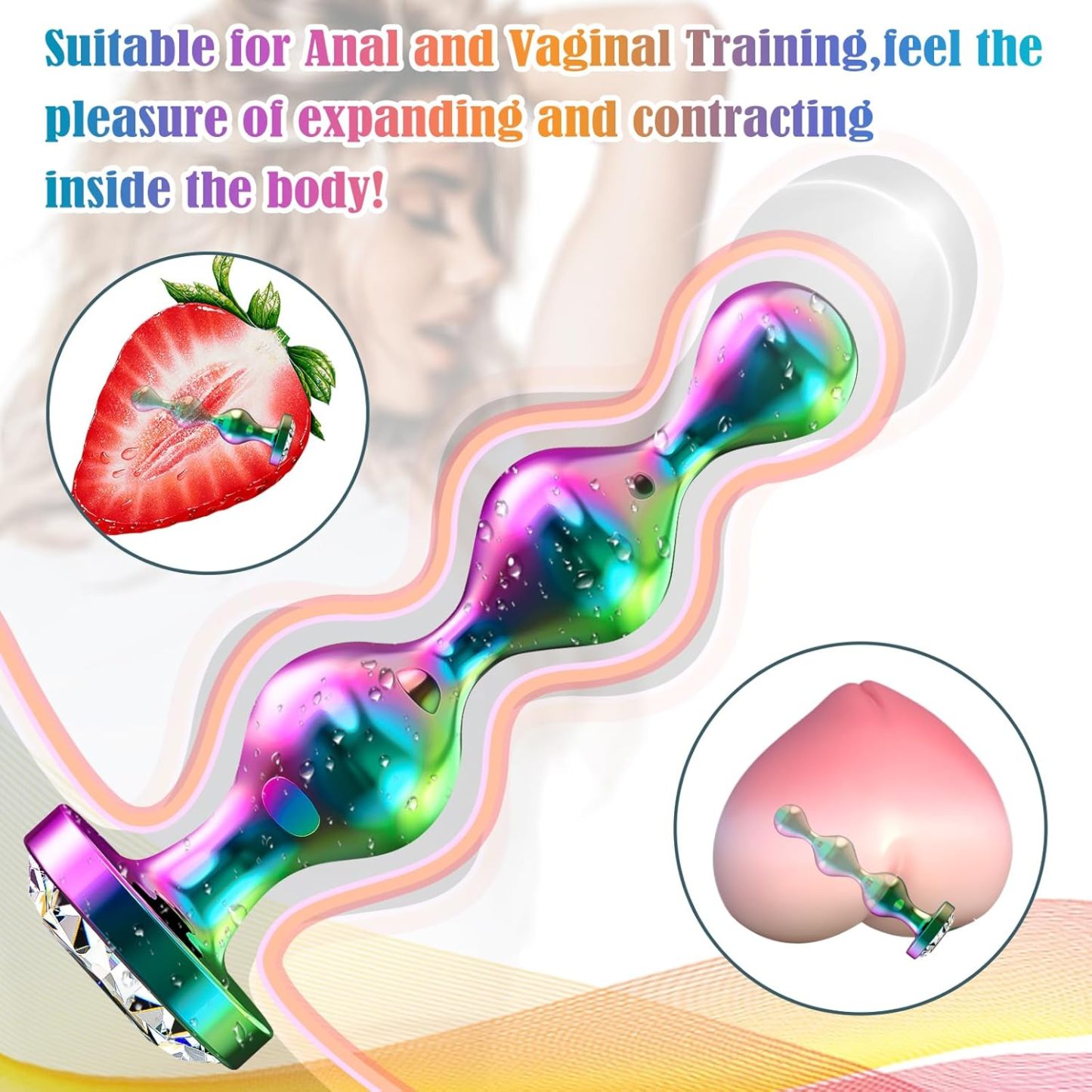Anal plug sex toy anal trainer 3-piece set for men, women and couples