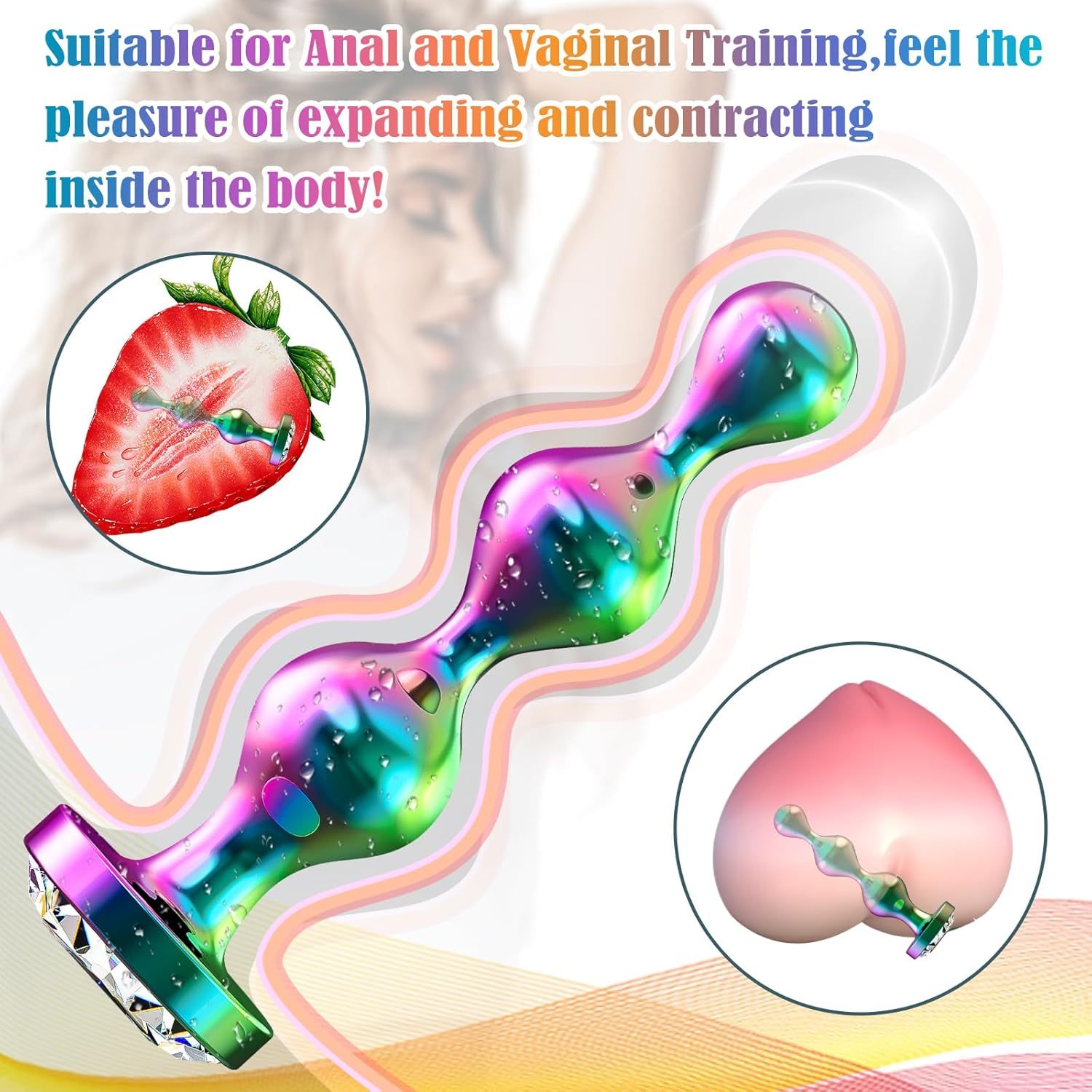Anal plug sex toy anal trainer 3-piece set for men, women and couples