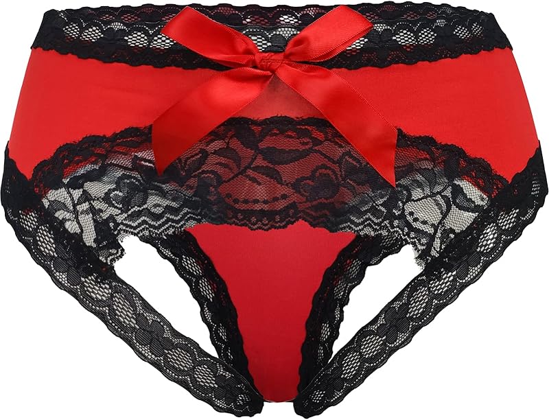 Women's Sexy Lace Panties with Bowknot