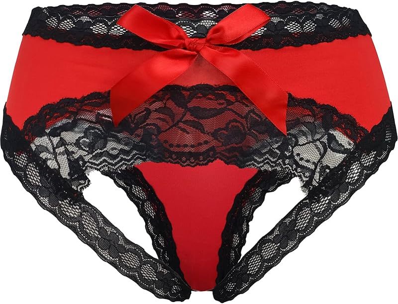 Women's Sexy Lace Panties with Bowknot