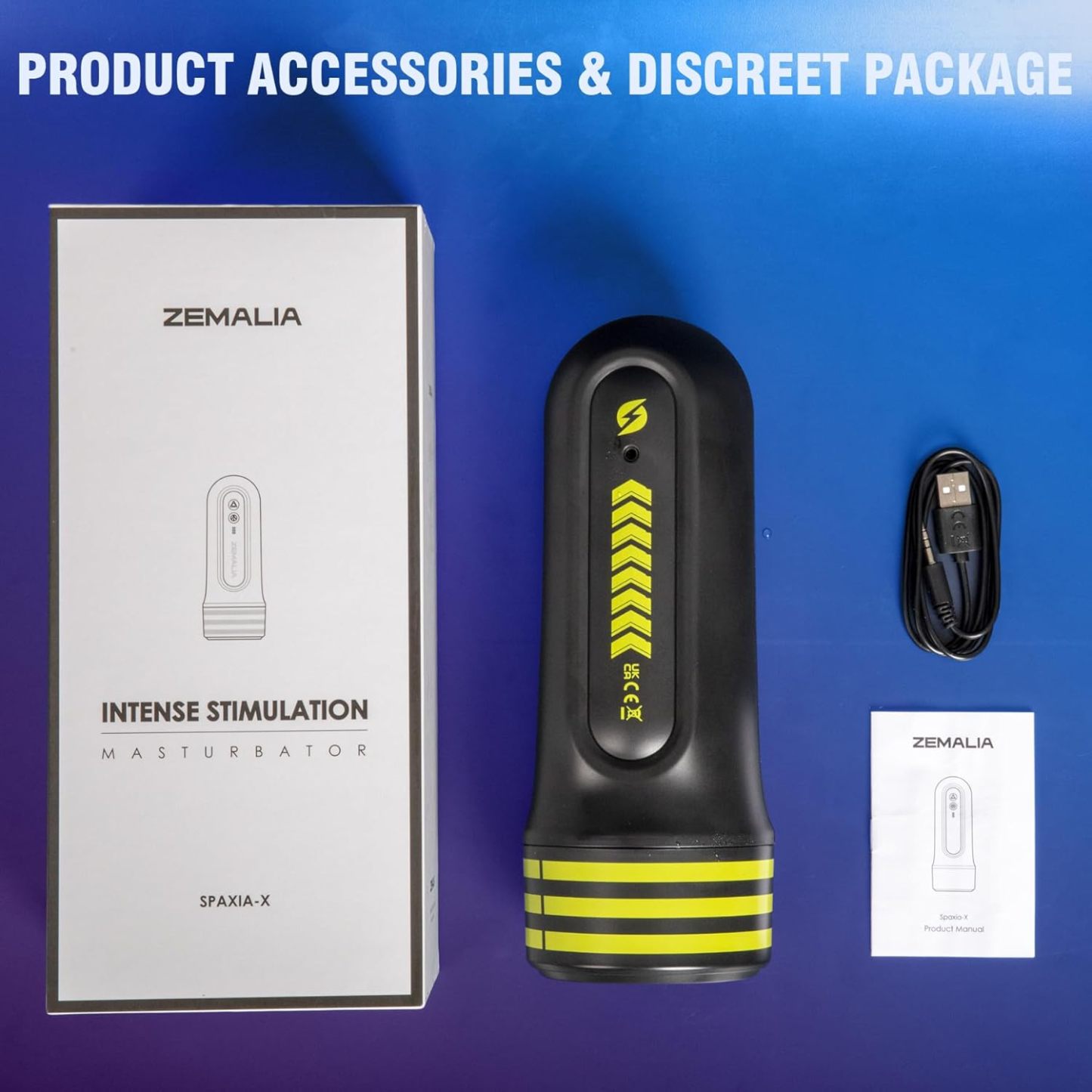 Male Masturbators Sex Toys for Men - ZEMALIA Male Adult Toys with 5 Vibration & 5 Suction, Mens Vibrator Hands Free Pocket Pussy Penis Pump with 3D Textured Sleeve, Male Strokers Blowjob Sex Machine