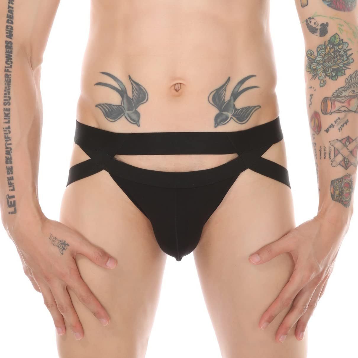 AOWAWO Men's Sports Low-Rise Hollow Hot-Selling Briefs