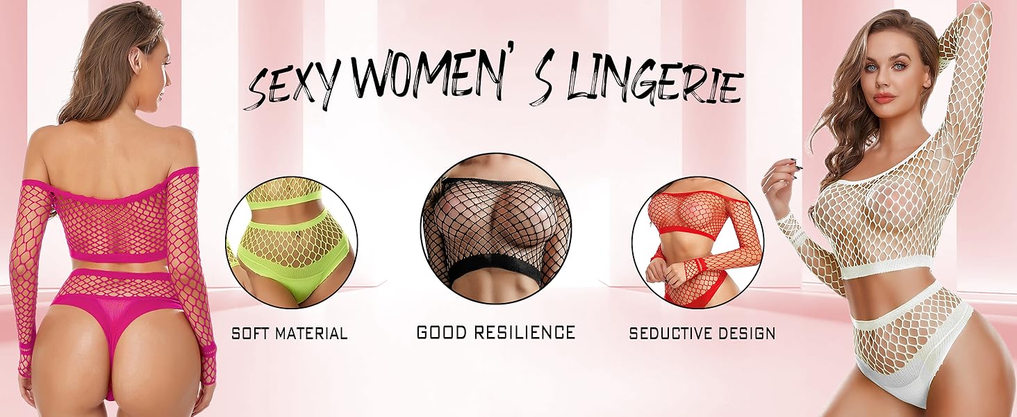 Sexy Lingerie for Women Set Bodysuit Outfits Teddy Mesh Women’s Lingerie
