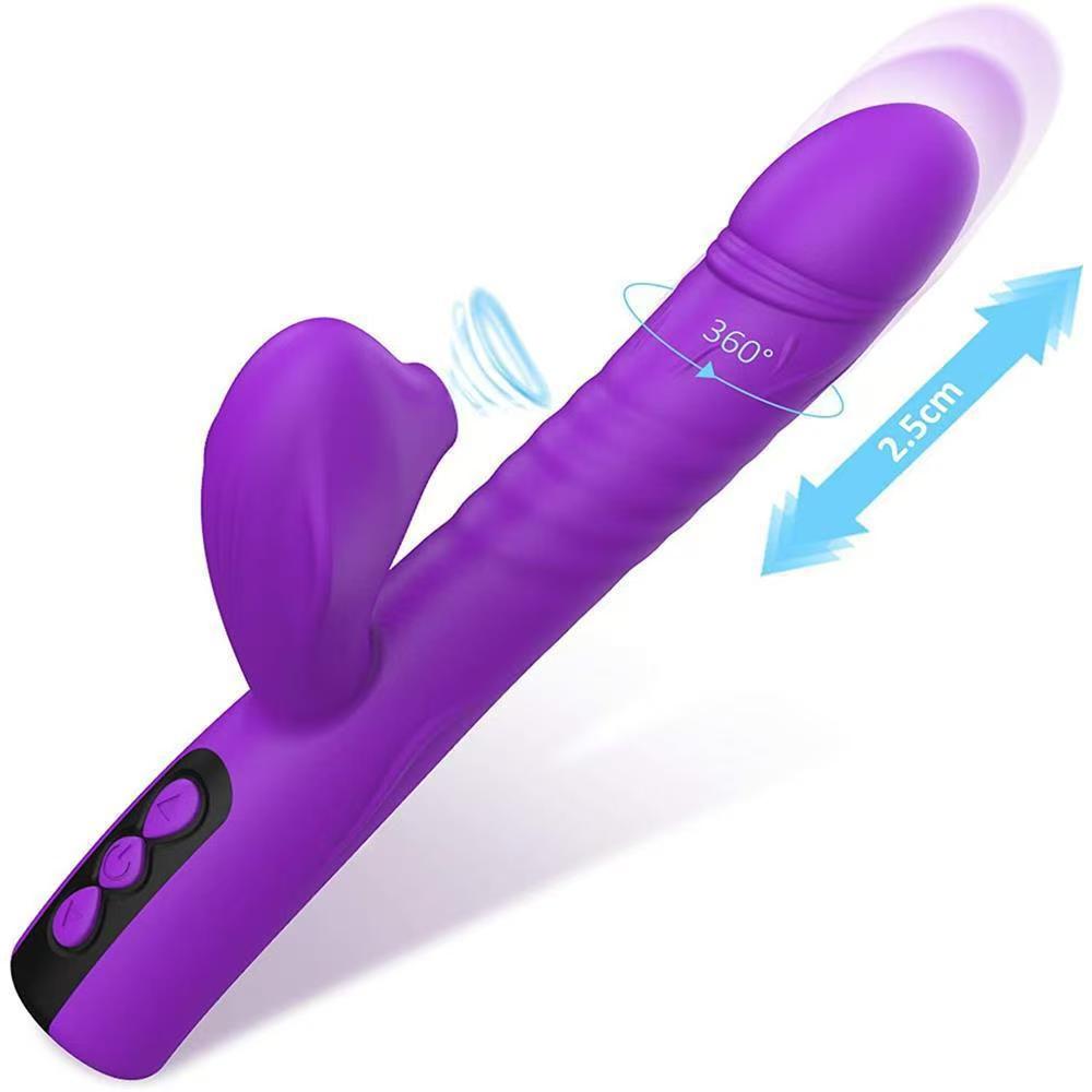 Telescopic vibrator 5 frequency sucking 8 frequency telescopic vibration female insertion g-spot stimulation massage masturbation sex toys