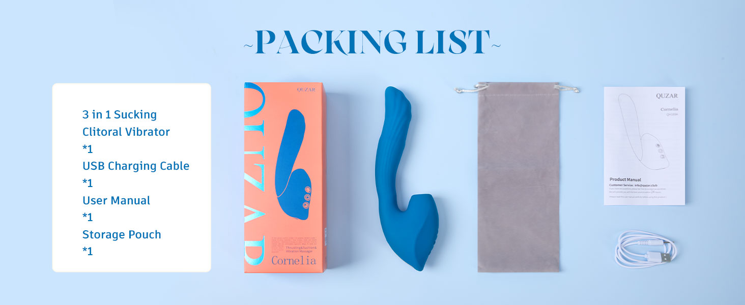 Enjoy Your Multiple Climaxes with this QUZAR 3 in One Sex Toys