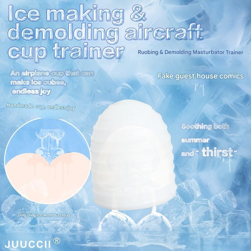Ice film masturbator Sexy ice mold masturbation cup masturbation egg delay trainer ice cube anal plug sm punishment props silicone ice cube mold