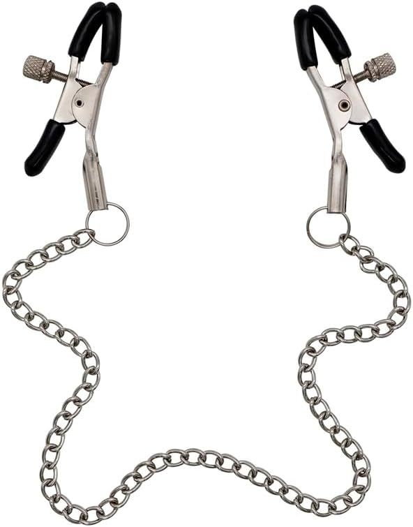 BDSM Nipple Toys Adjustable Metal Nipple Clamps, Nipple Clamps Sexual Pleasure Tools for Women Couples, Nipple Clips Breast Flirting Stimulation, Nipple Rings BDSM Adult Sex Toys Bondage Wellness