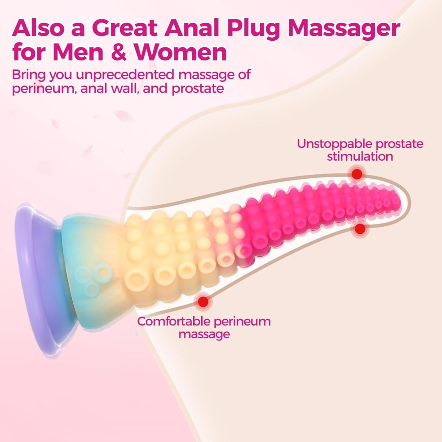 Long tapered tentacles fantasy octopus sex toy