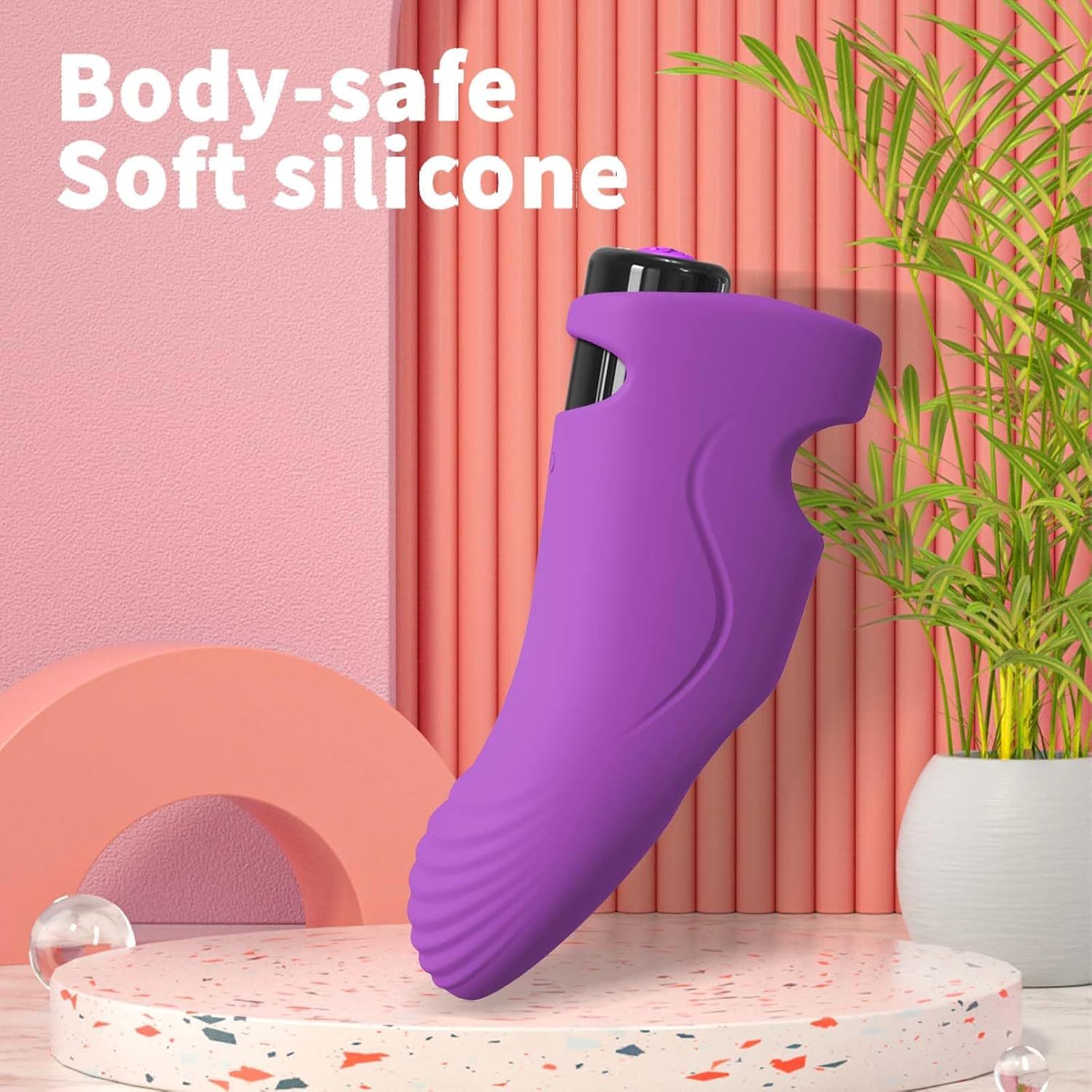 Finger Dildo Couple Sex Toy 9 Vibration Modes