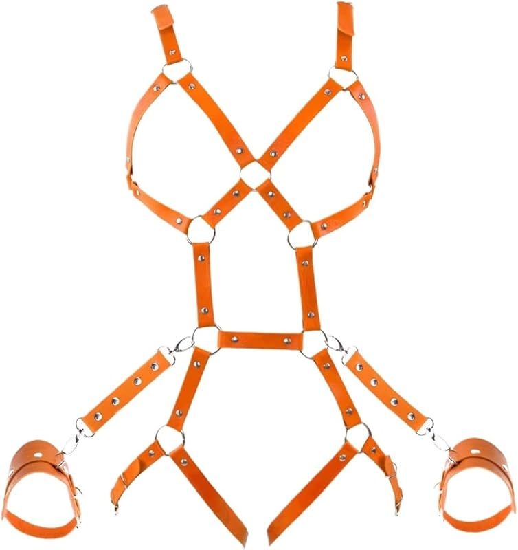 Belt PU leather body chain BDSM lingerie bondage tights girdle lingerie gothic