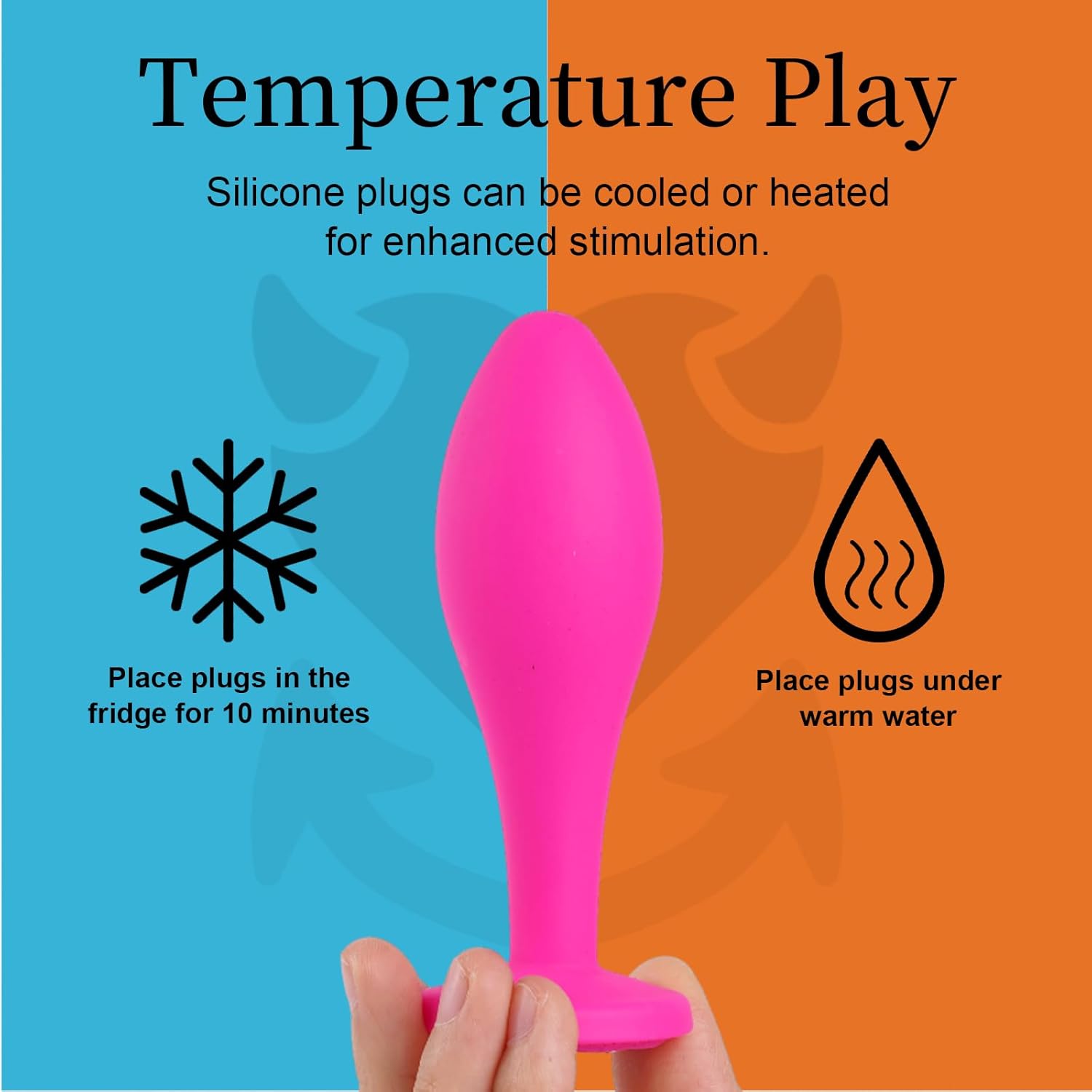 3 Pieces Gem Butt Plugs Toys for Men and Couples (Pink)