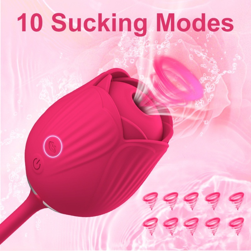 Rose Mantinghua 2nd generation double-headed sucking vibration retractable sex toys female masturbation fun adult products female