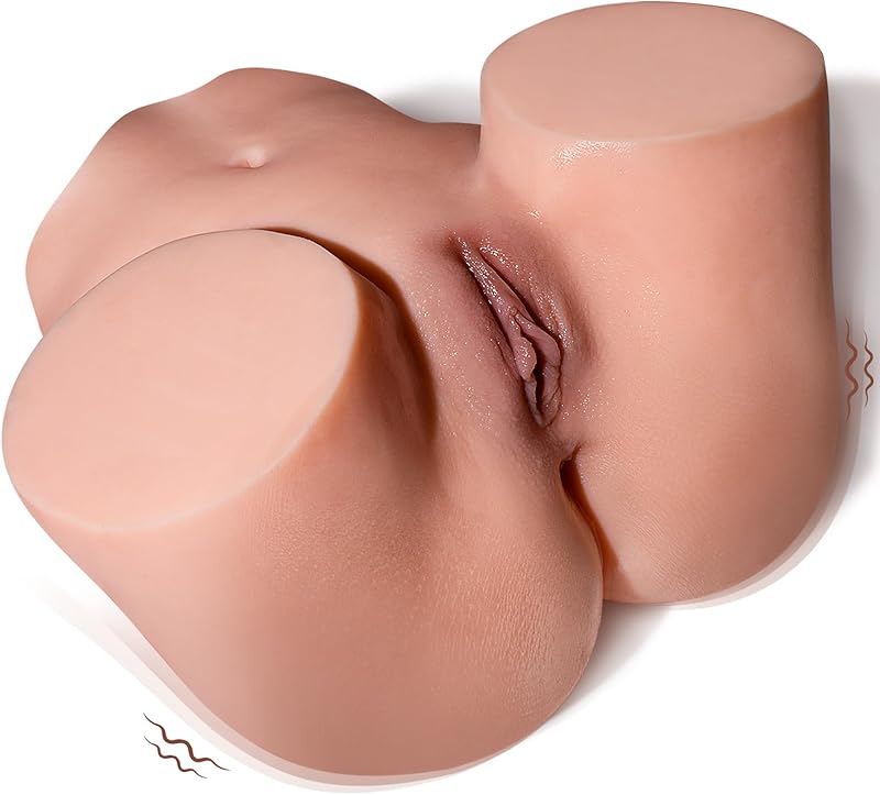 Vibrating Sex Doll Male Sex Toy for Men, BIG SHOCKED Automatic Male Masturbator Mens Sex Dolls Electric Pocket Pussy Fleshy Stroker Sex Toys & 12 Vibration Adult Toys 3D Lifelike Soft Butt Vagina Anal
