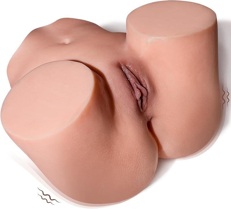 Vibrating Sex Doll Male Sex Toy for Men, BIG SHOCKED Automatic Male Masturbator Mens Sex Dolls Electric Pocket Pussy Fleshy Stroker Sex Toys & 12 Vibration Adult Toys 3D Lifelike Soft Butt Vagina Anal