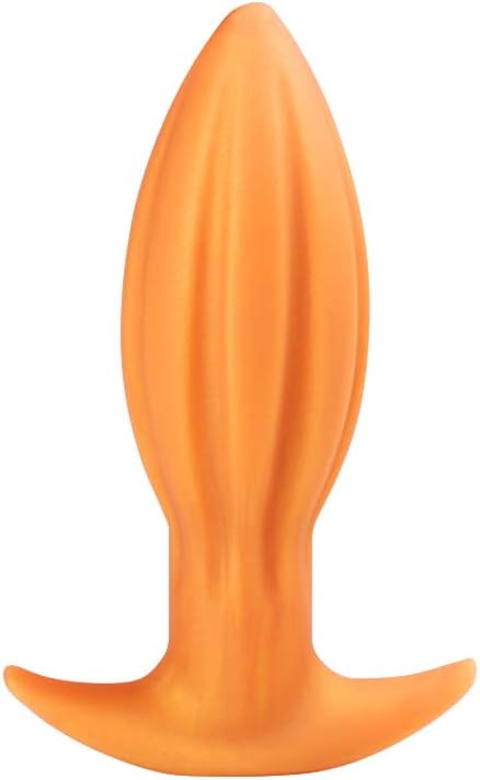 Ultral Soft Butt Plug, Flexible Liquid Silicone Anal Plug Prostate Massage G-spot Stimulator Anal Trainer Kit for Beginner Advanced Players Sex Factory (L)