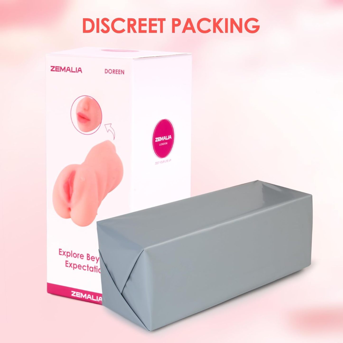 ZEMALIA 3 in 1 Male Masturbator Adult Sex Toys, 3D Textured with Sexy Mouth Realistic Vagina Tight Anus, Mens Stroker Sex Doll for Man Masturbation