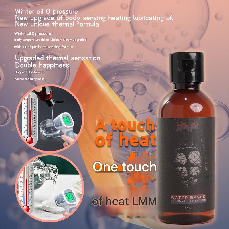 Thermal oil Human body heat lubricant couple supplies climax flirting lubricant physical heating non-stimulating