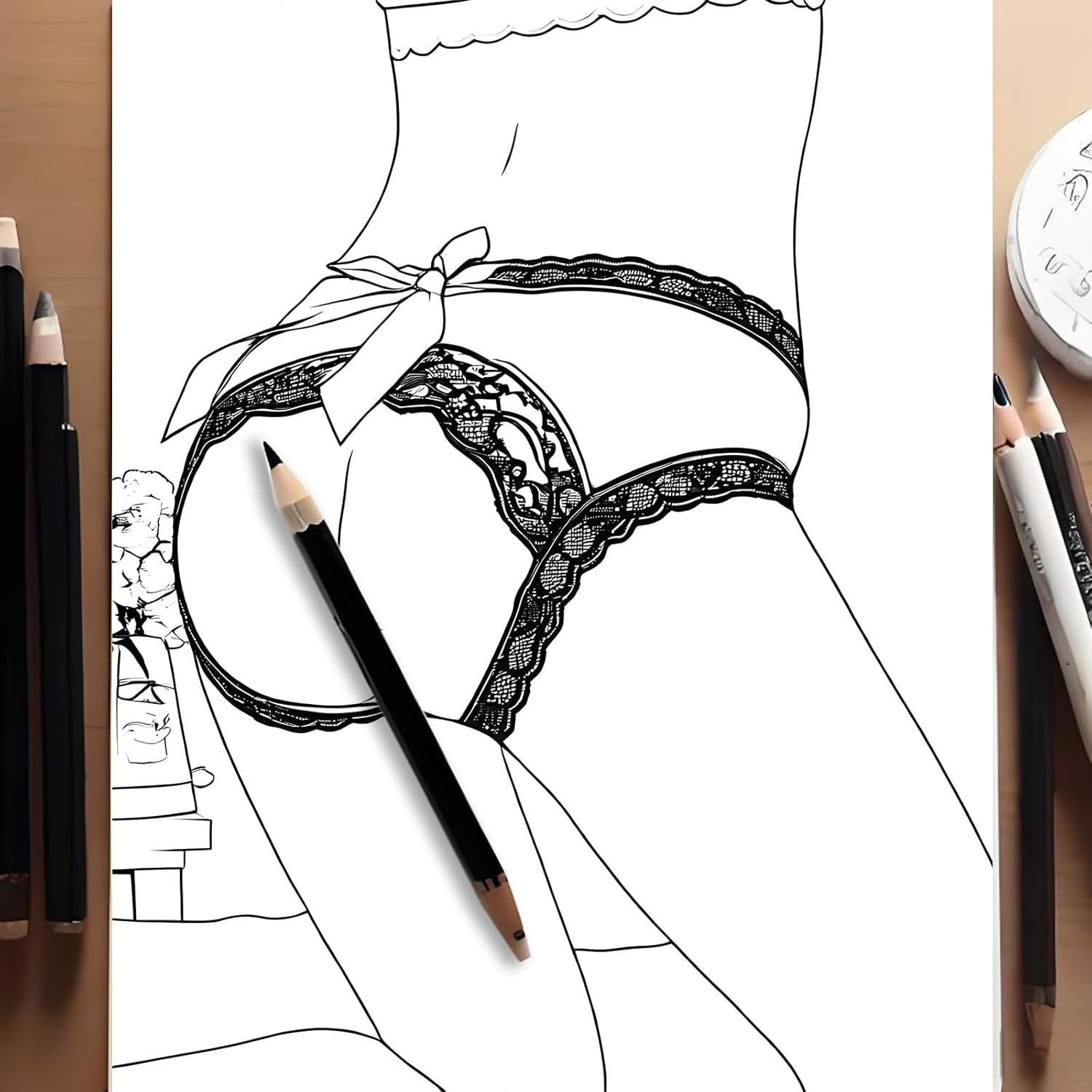 Women's Sexy Lace Panties with Bowknot