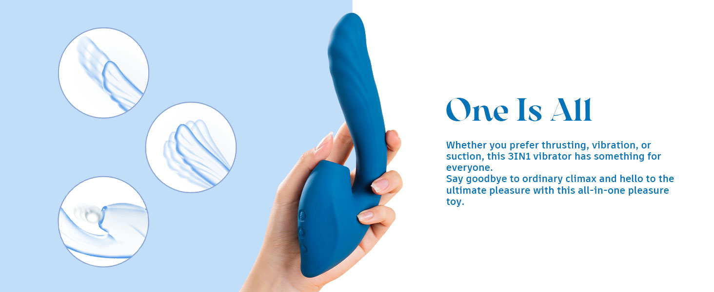 Say hello to the ultimate pleasure with this all-in-one pleasure toy.