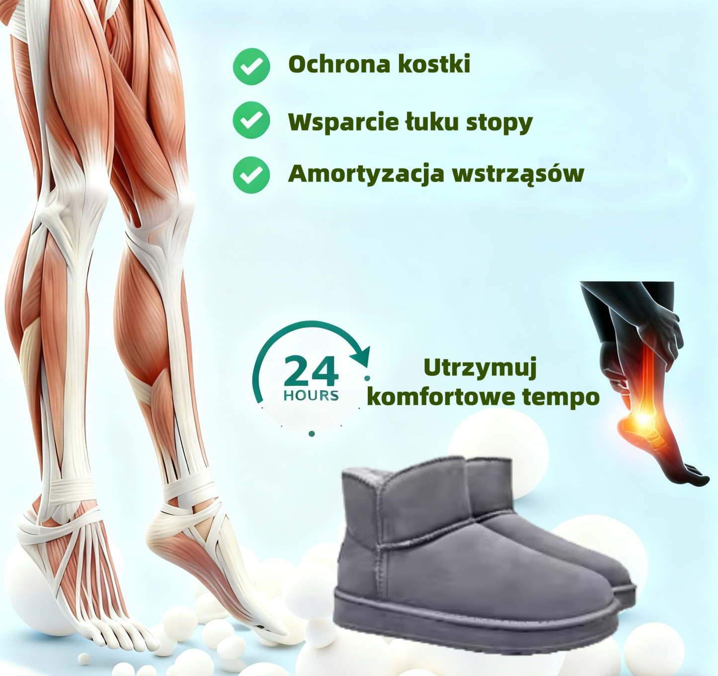 (🔥40% zniżki dzisiaj - nie przegap!) ⏰ LULUMALASS® - Ergonomiczne - Wodoodporne, antypoślizgowe, ocieplone wełną buty ✅ Wsparcie łagodzące ból łuku stopy