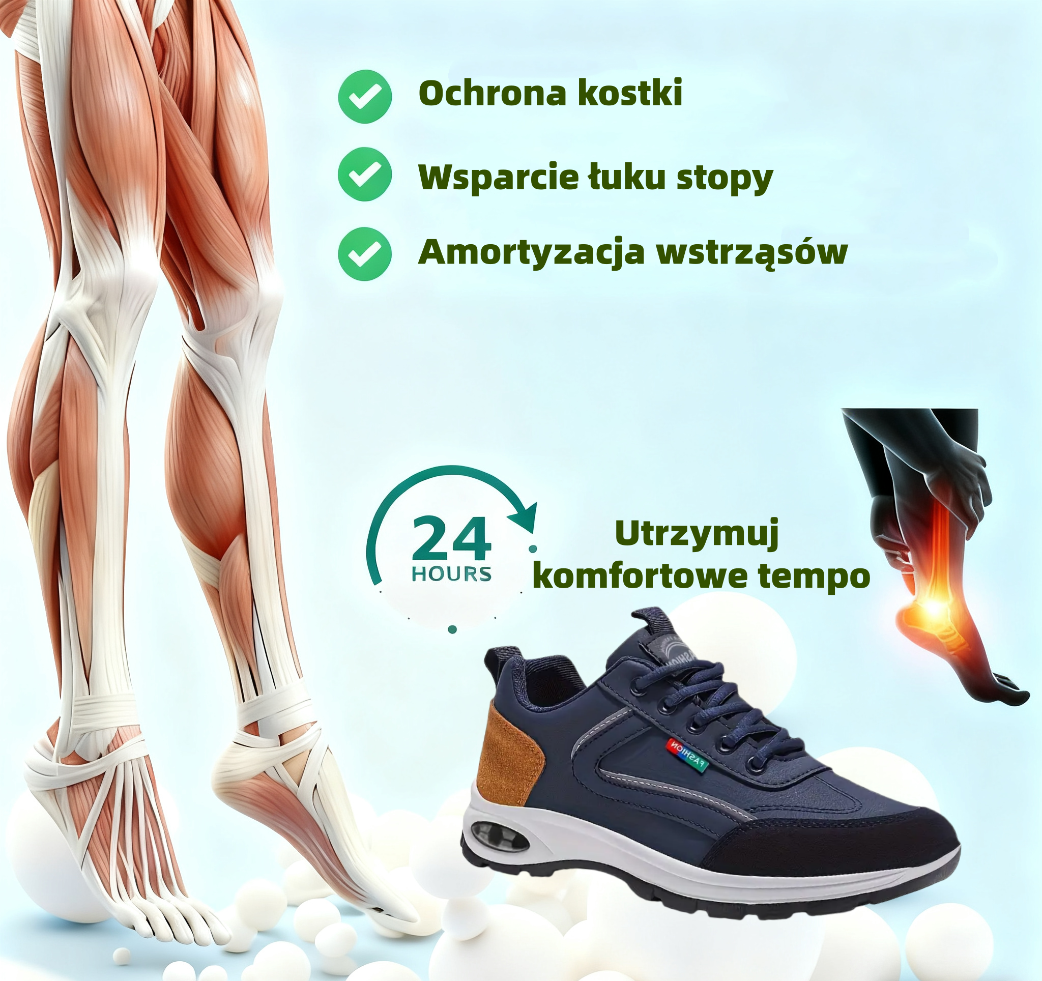 (🔥60% zniżki dzisiaj - nie przegap!) ⏰Ergonomicznie zaprojektowane --- miękkie i wygodne ortopedyczne buty sportowe✅ (wsparcie łuku stopy, łagodzenie dyskomfortu)