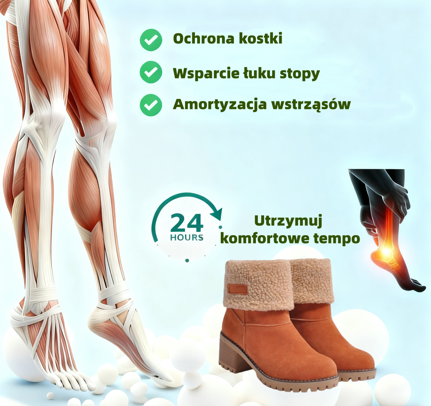 🎁【60% zniżki dzisiaj - Nie przegap】Ergonomicznie zaprojektowane ciepłe buty zimowe - skóra premium + zimowa wełniana podszewka 👞