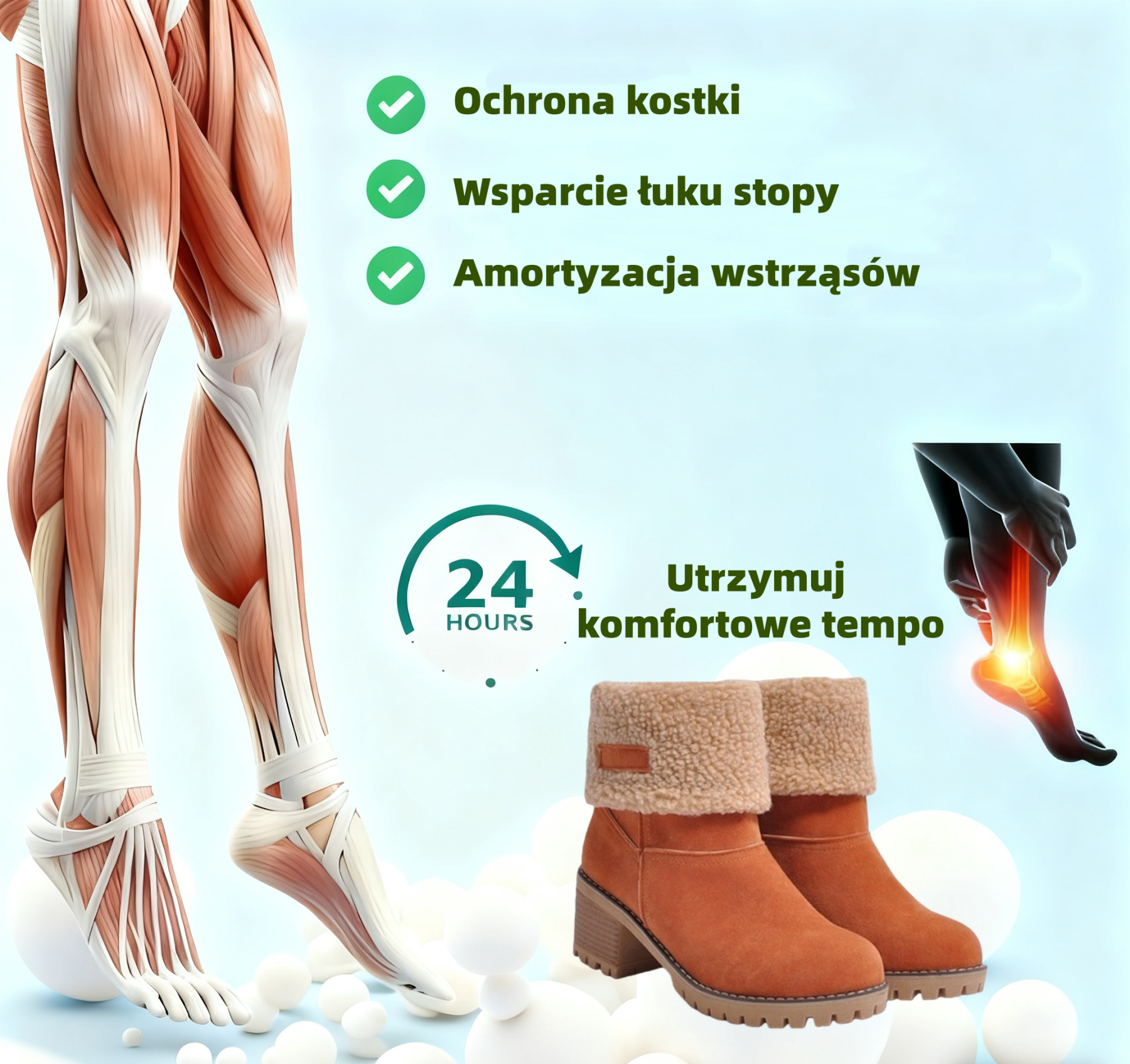 🎁【60% zniżki dzisiaj - Nie przegap】Ergonomicznie zaprojektowane ciepłe buty zimowe - skóra premium + zimowa wełniana podszewka 👞